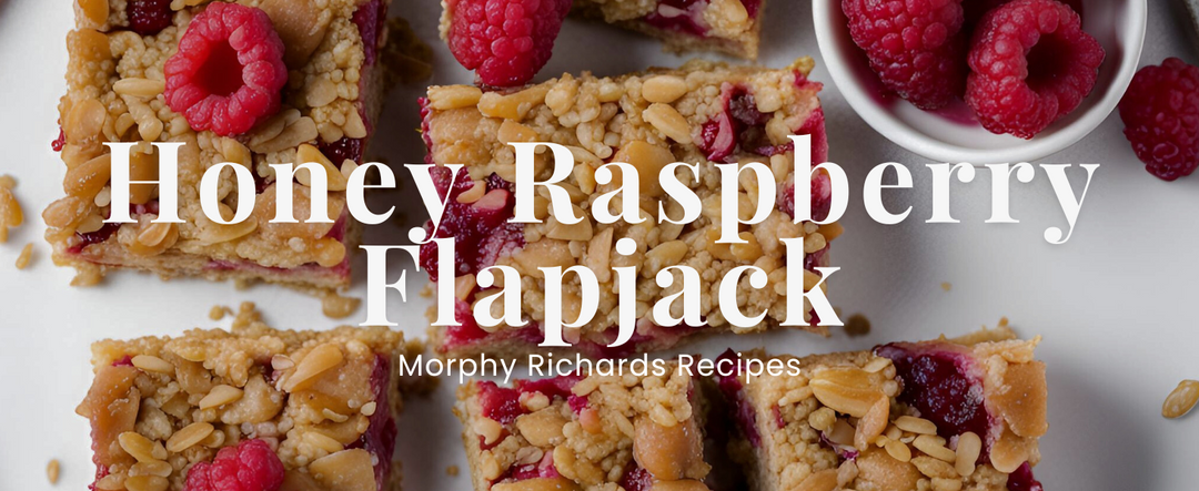 Raspberry Honey Flapjacks