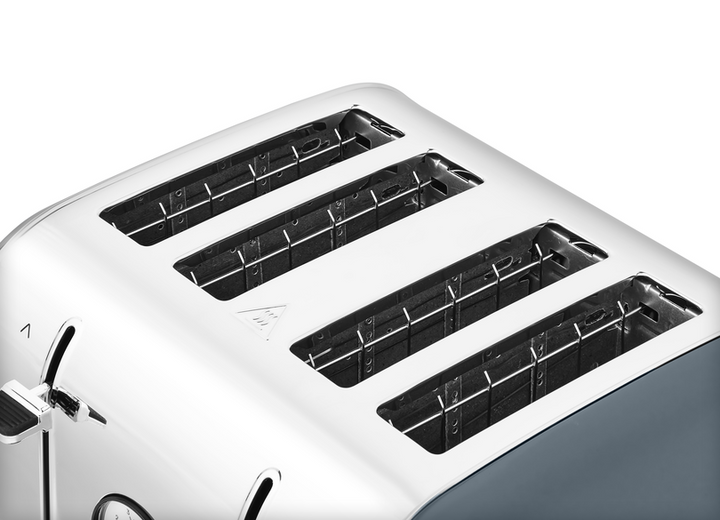 Venture Retro Blue 4 Slice Toaster - Basalt