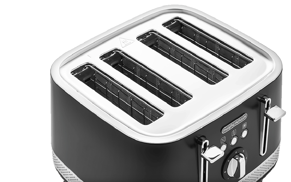 Illumination Black 4-Slice Toaster