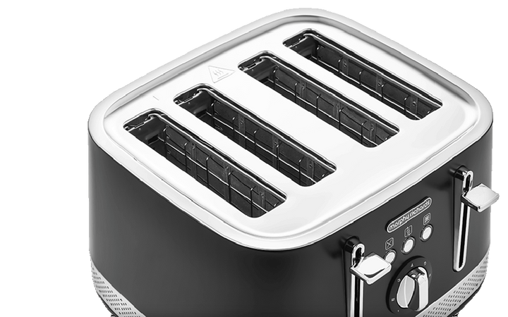 Illumination 4-Slice Toaster Black