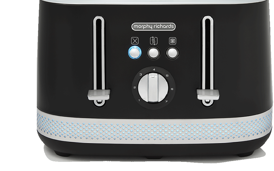 Illumination Black 4-Slice Toaster