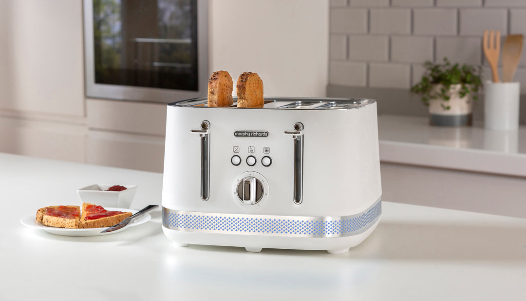 Illumination White 4-Slice Toaster