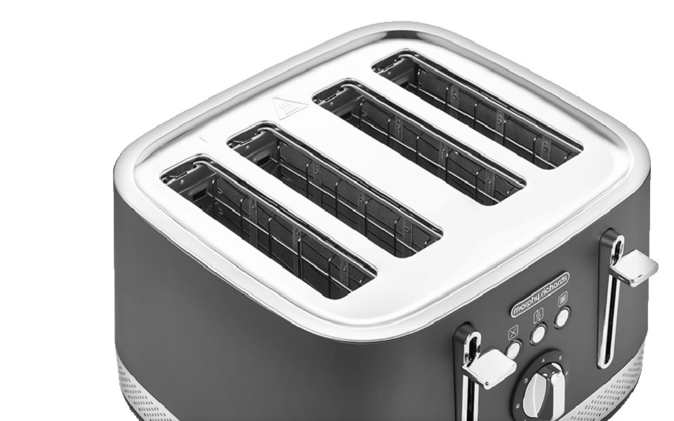 Illumination 4-Slice Toaster Titanium Grey