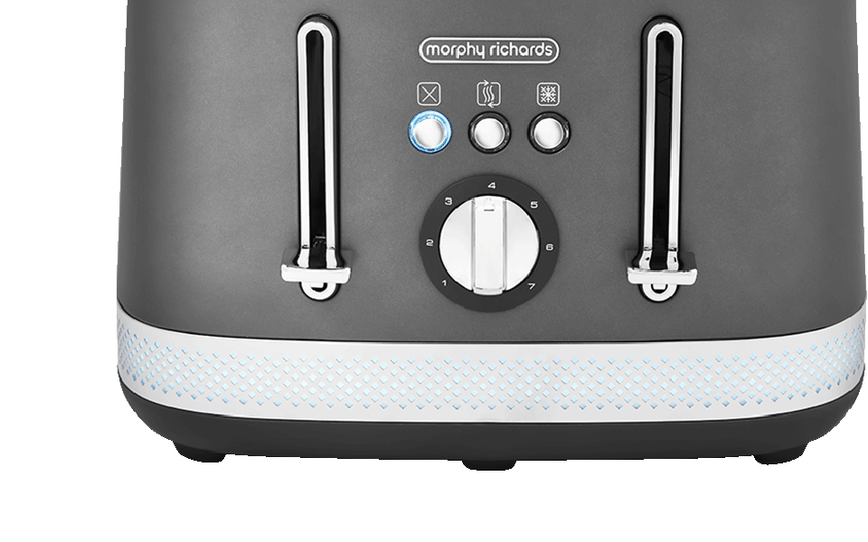 Illumination 4-Slice Toaster Titanium Grey