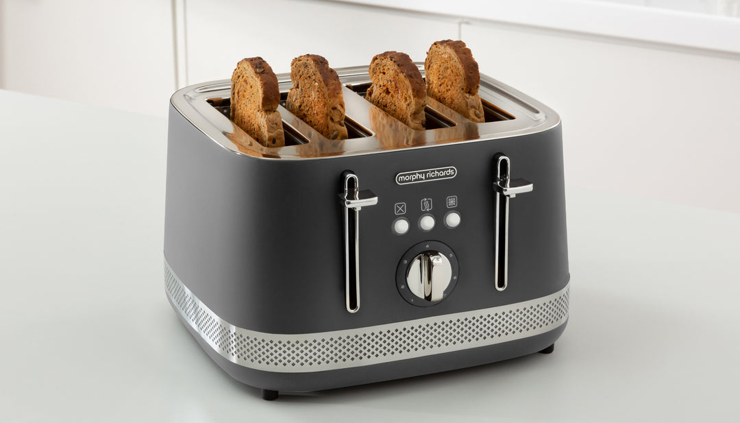 Illumination 4-Slice Toaster Titanium Grey