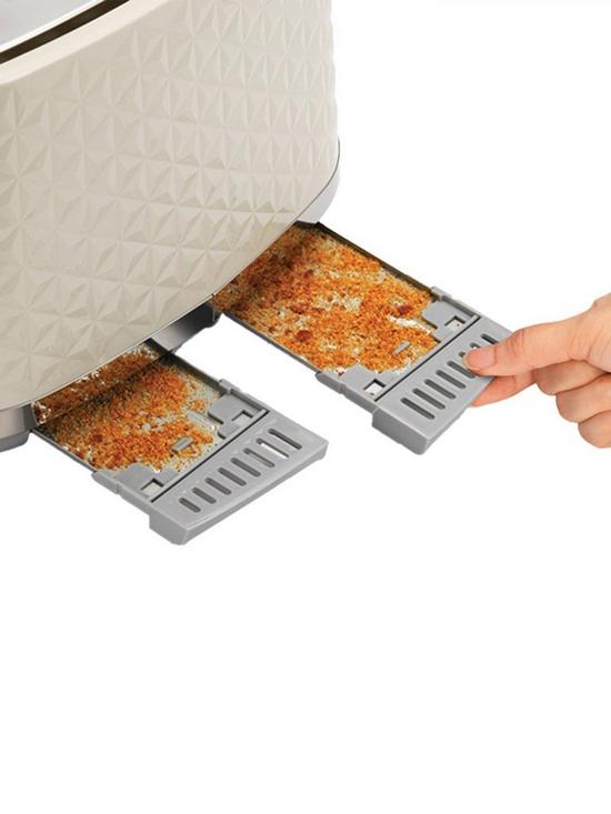 Vector Cream 4-Slice Toaster