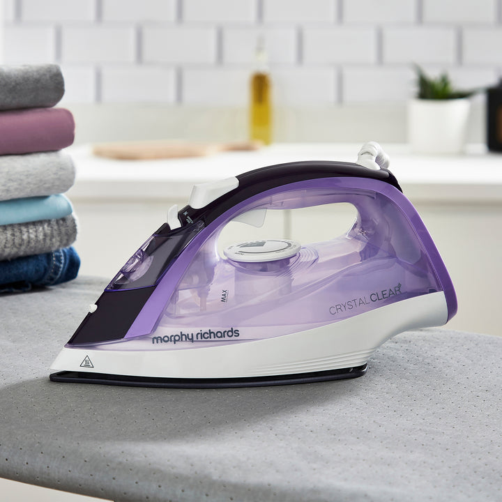 Morphy Richards Crystal Clear 2400W Steam Iron Purple SKU: 300301 lifestyle 2