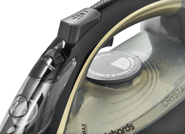 Morphy Richards Crystal Clear 2400W Steam Iron Gold SKU: 300302 controls