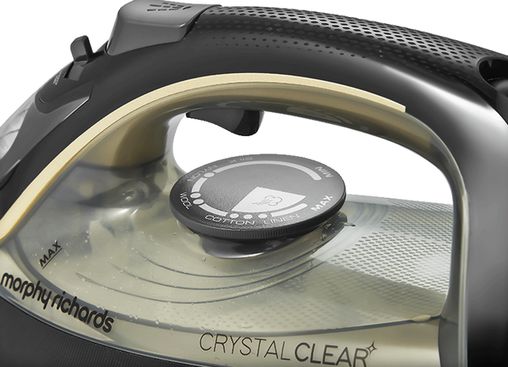 Morphy Richards Crystal Clear 2400W Steam Iron Gold SKU: 300302 controls 2