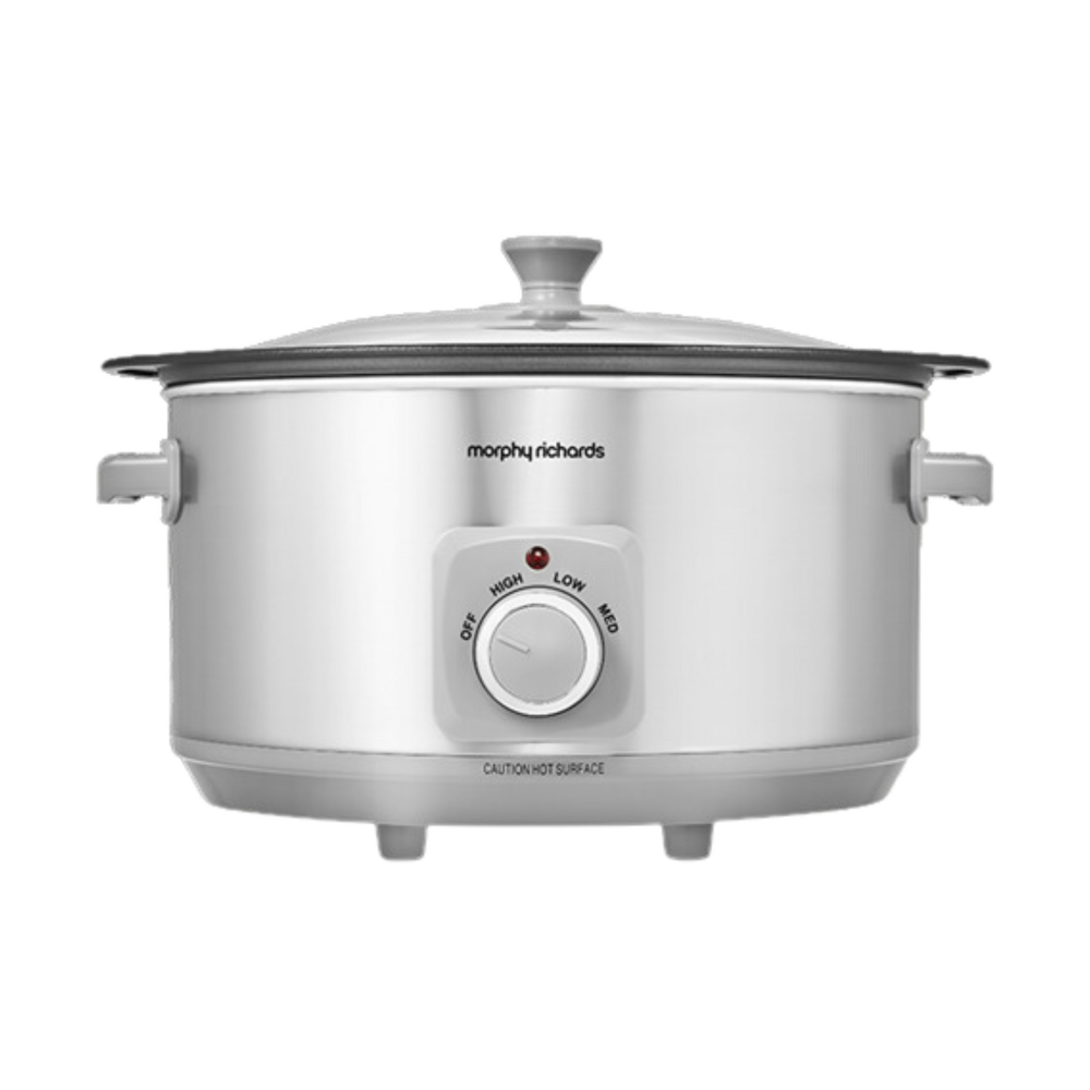 Brushed Stainless Steel 6.5L Slow Cooker – Morphy Richards-UK