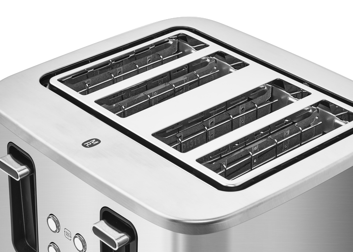 Motive Silver 4 Slice Toaster - Brushed Steel