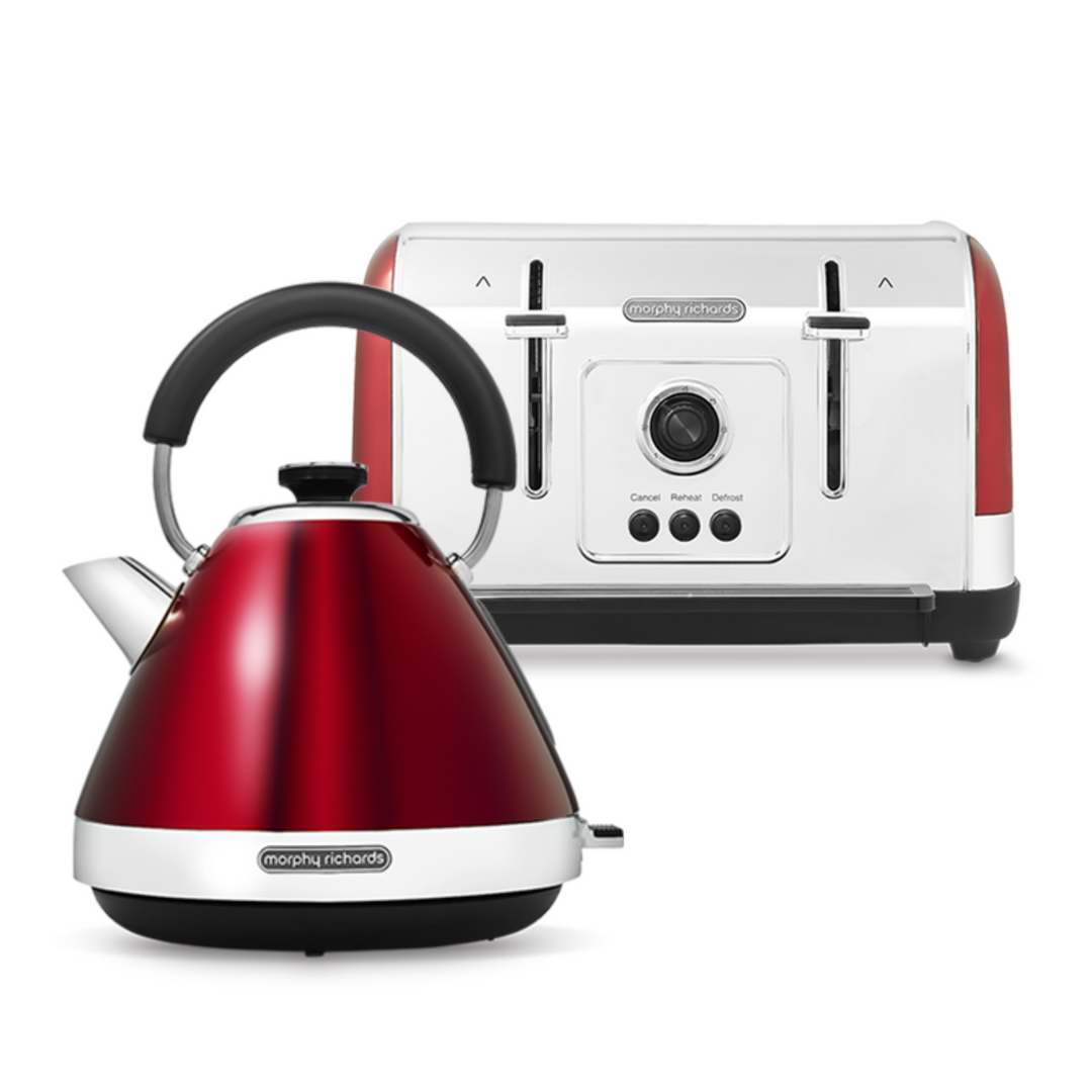 Venture Red Kettle and Toaster Set