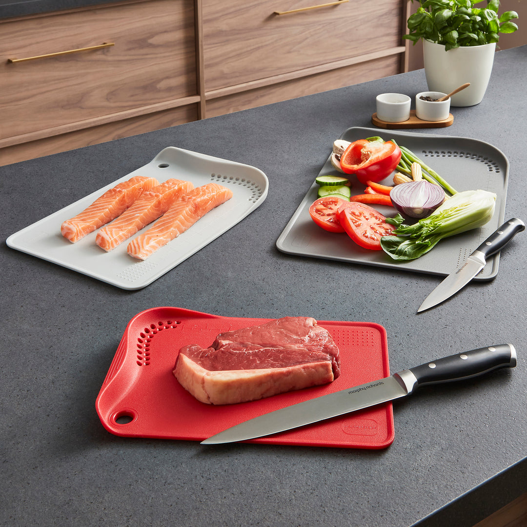 3x Chopping Board Set