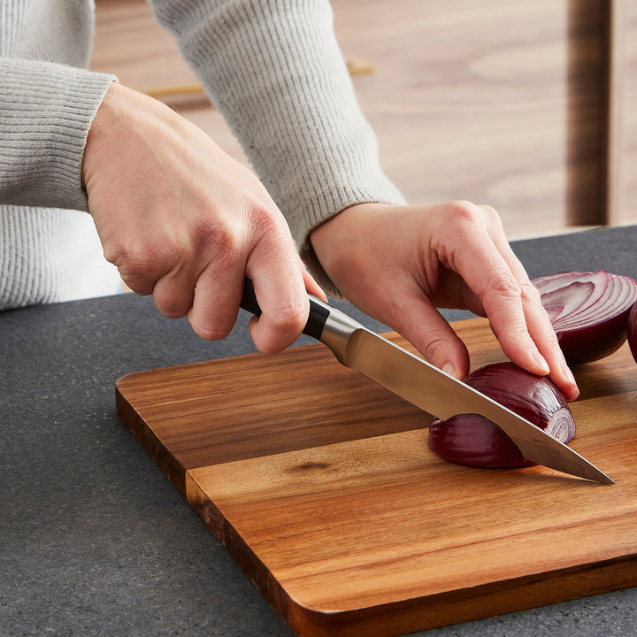 5 Piece Knife Block Set With Sharpener