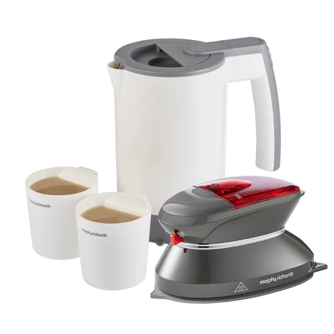 Travel Iron and Travel Kettle Set