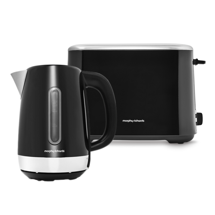 Equip Black Kettle and Toaster Set