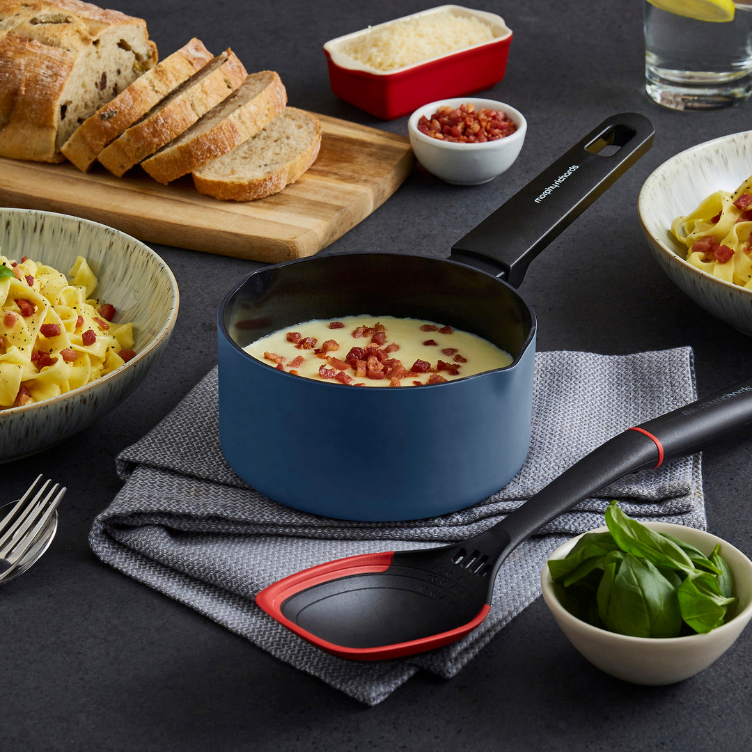 14cm Recycled Aluminium Milk Pan - Blue