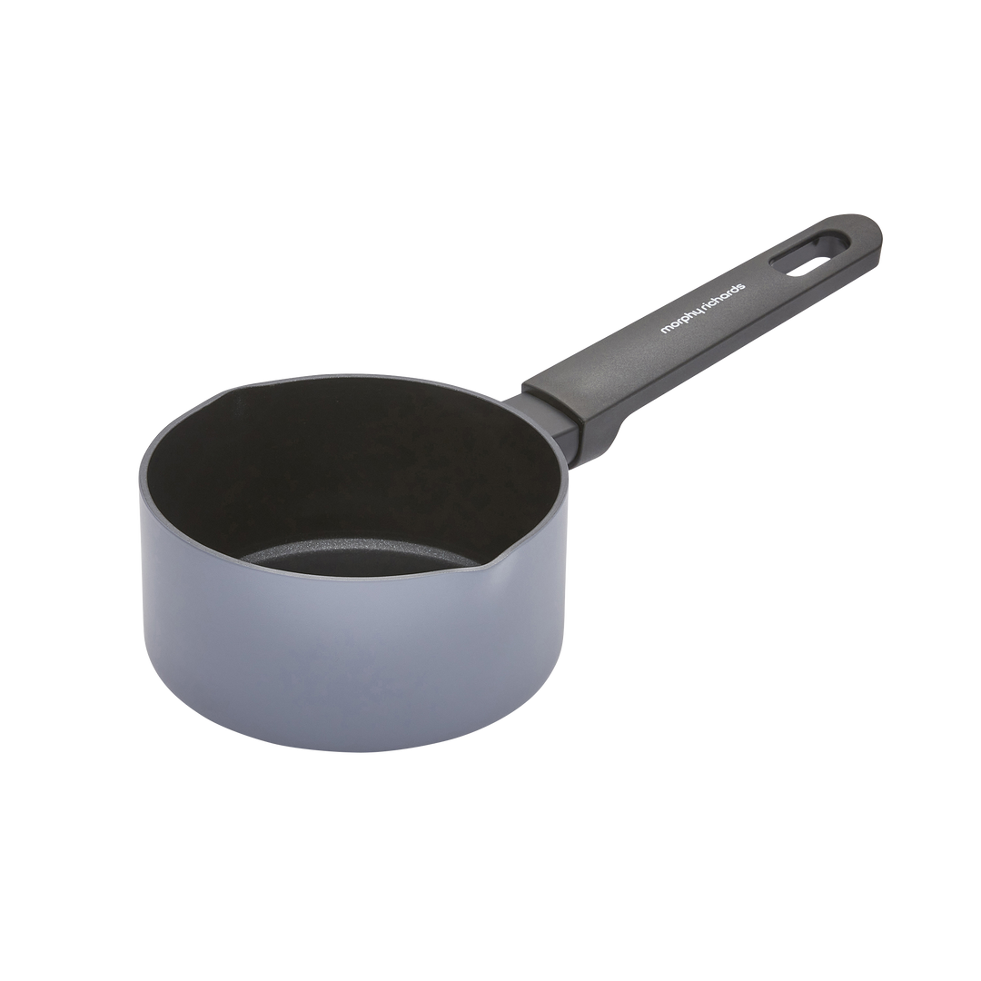 14cm Recycled Aluminium Milk Pan - Grey