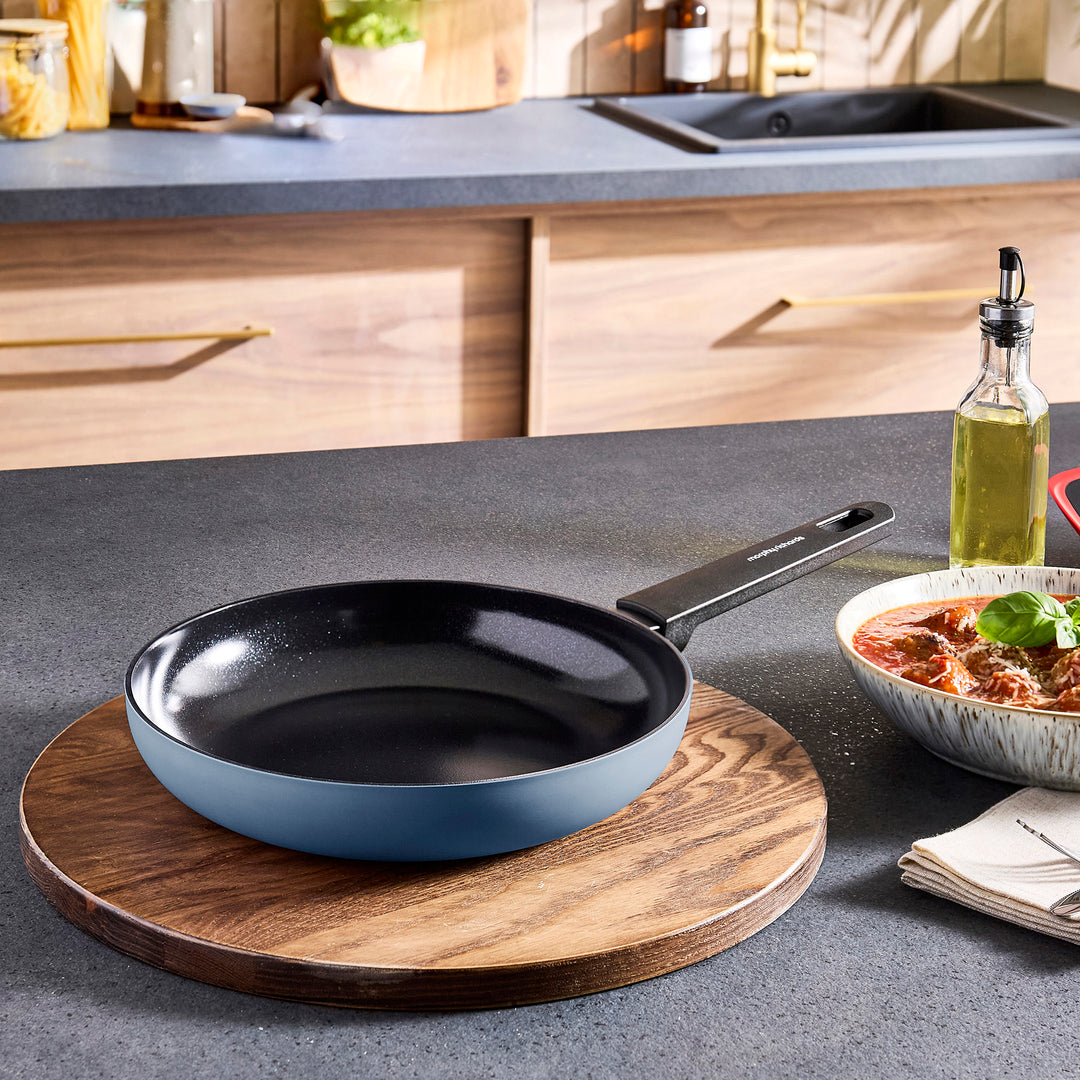 24cm Recycled Aluminium Frying Pan - Blue