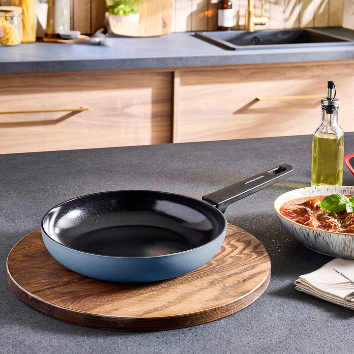 24cm Recycled Aluminium Frying Pan - Blue
