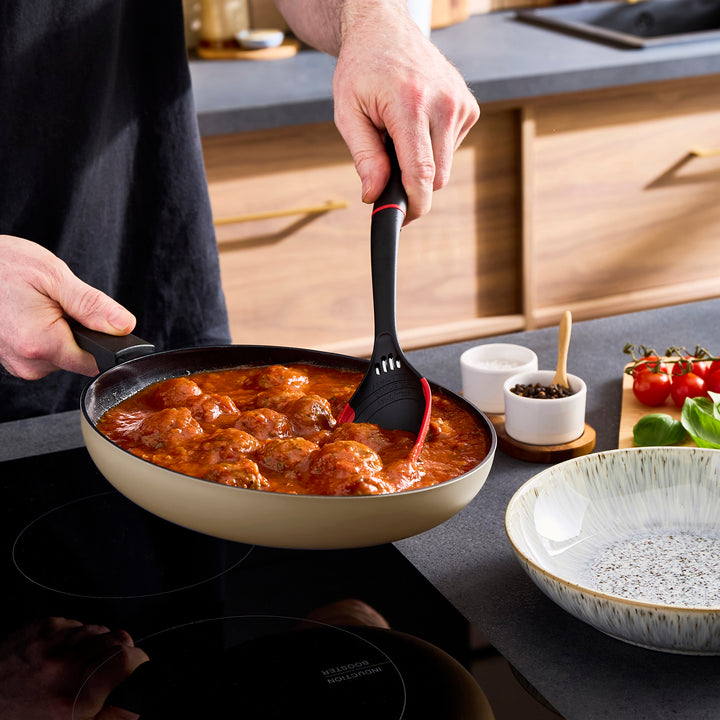 24cm Recycled Aluminium Frying Pan - Cream