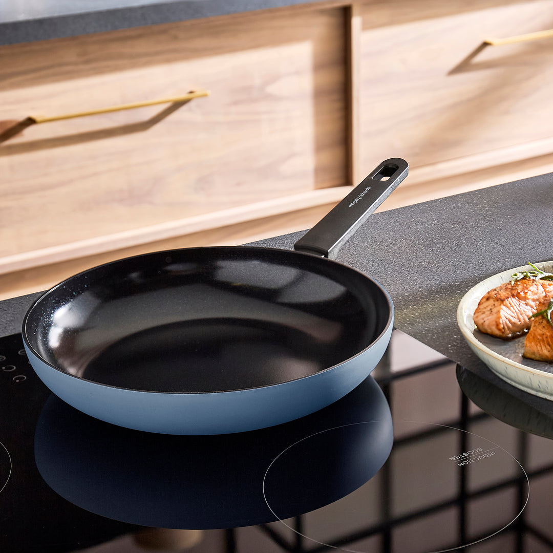 28cm Recycled Aluminium Frying Pan - Blue