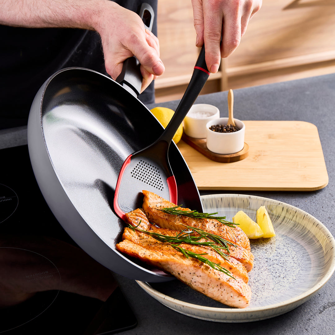 28cm Recycled Aluminium Frying Pan - Grey