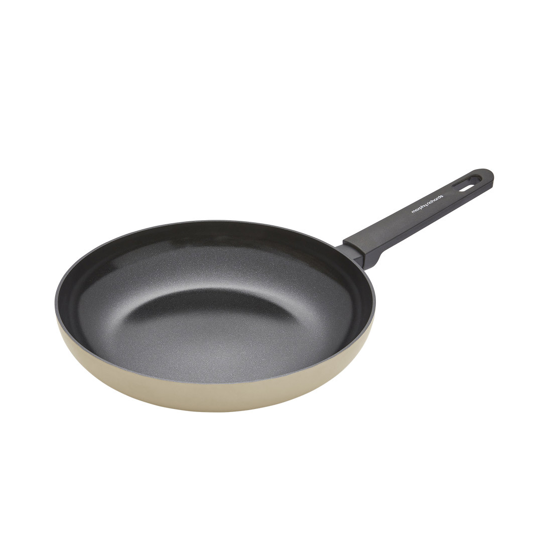 28cm Recycled Aluminium Frying Pan - Cream