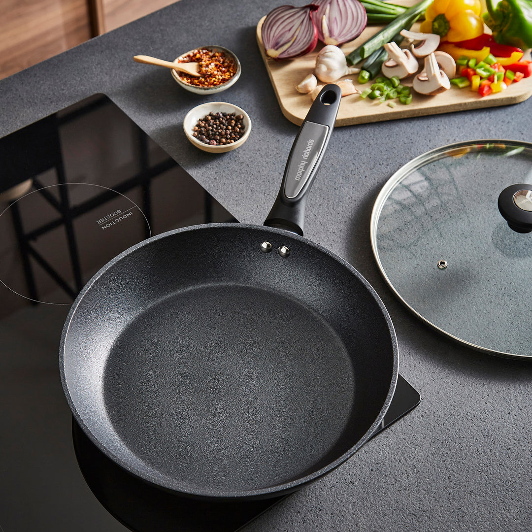 28cm Forged Aluminium Ceramica Lidded Frying Pan