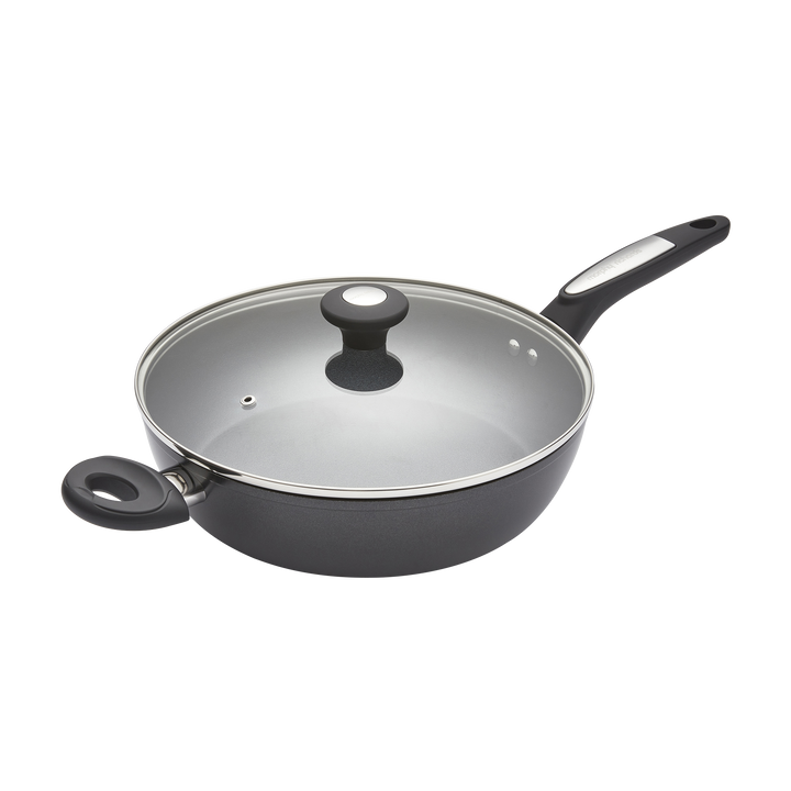 28cm Forged Aluminium Lidded Saute Pan