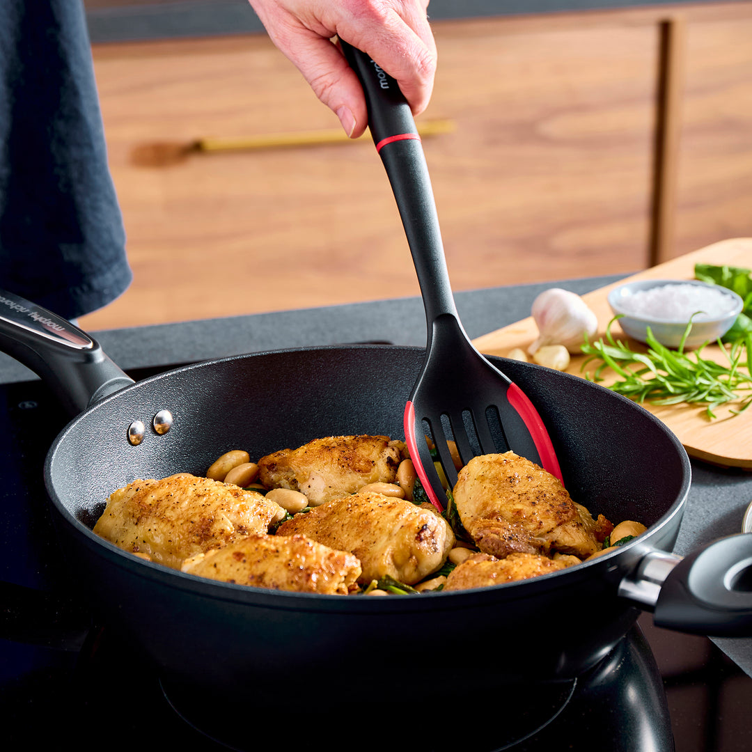 28cm Forged Aluminium Lidded Saute Pan