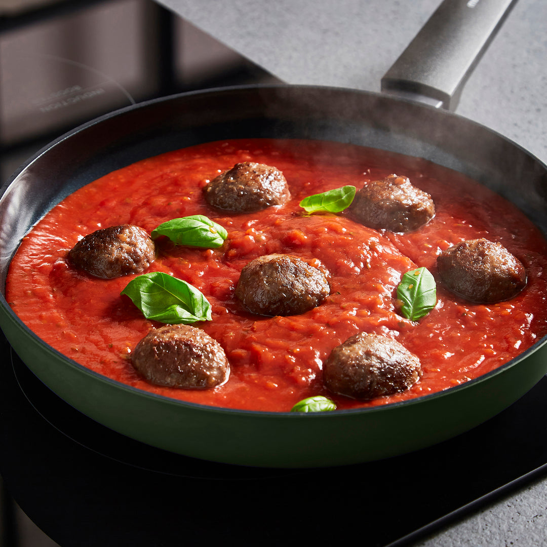 5 Piece Recycled Aluminium Saucepan Set - Green