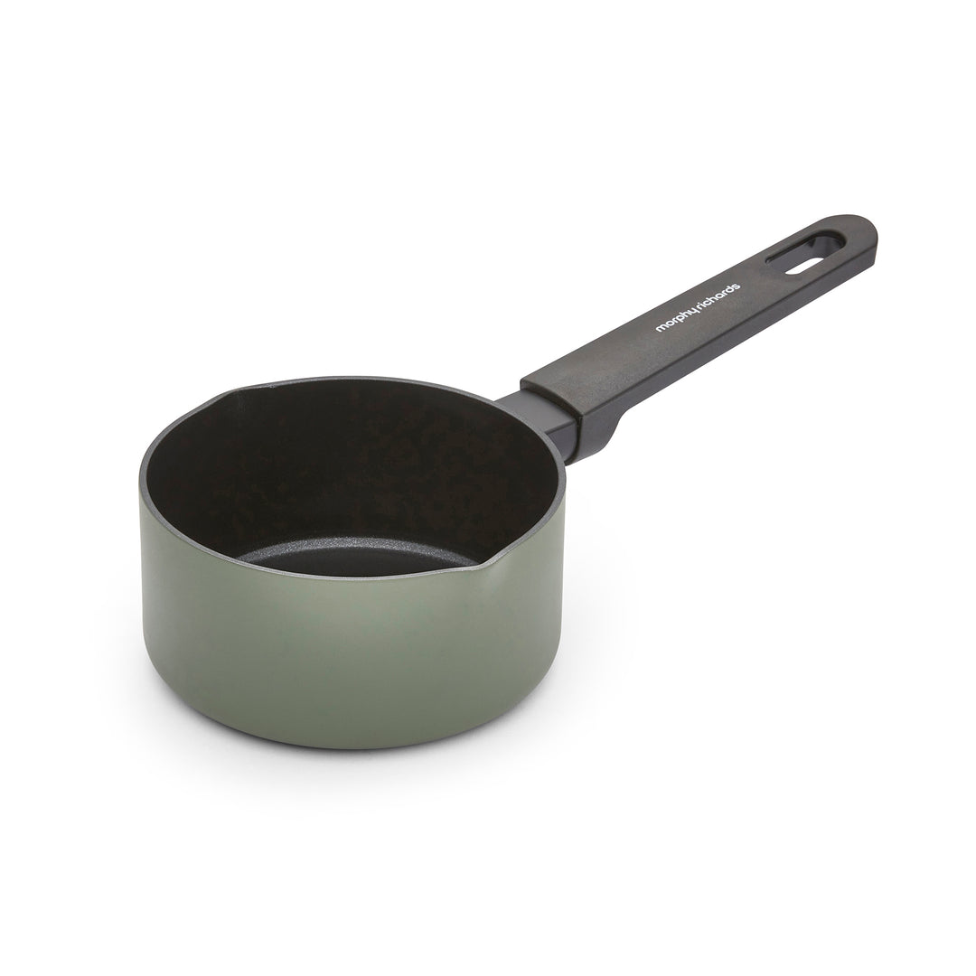 5 Piece Recycled Aluminium Saucepan Set - Green
