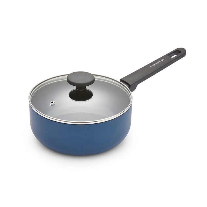 5 Piece Recycled Aluminium Saucepan Set - Blue