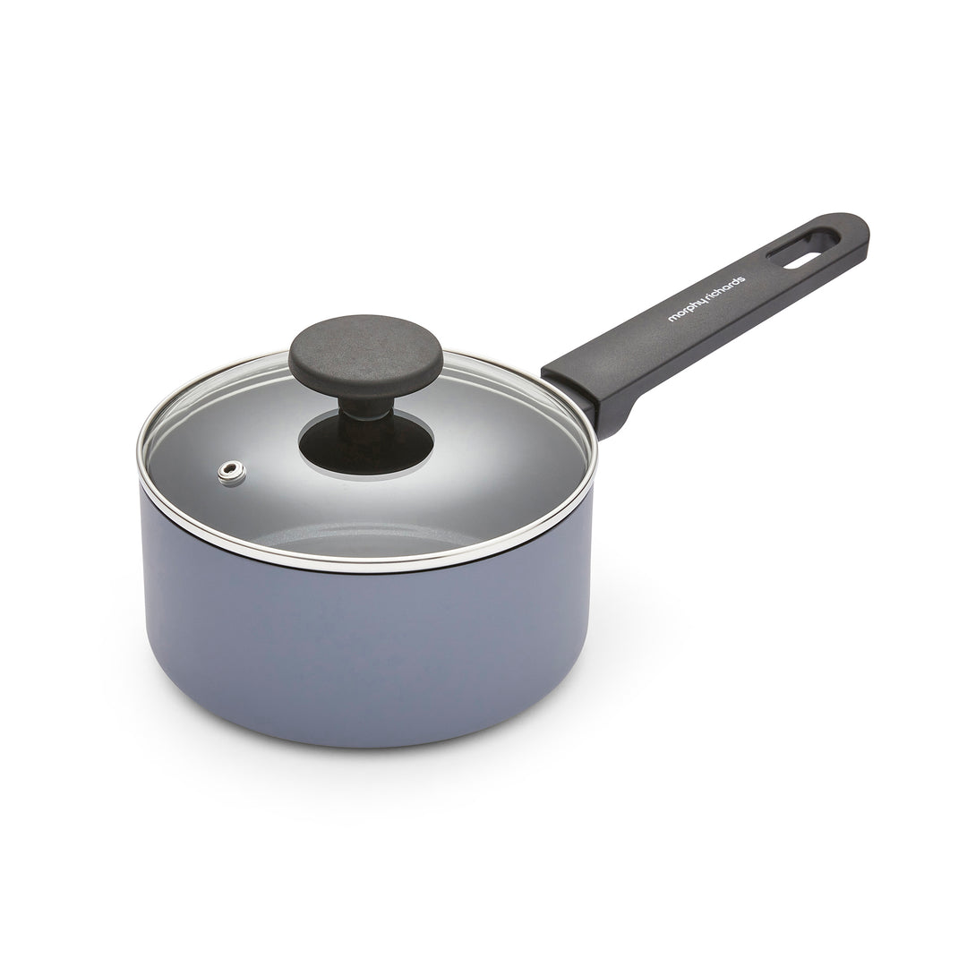 5 Piece Recycled Aluminium Saucepan Set - Grey