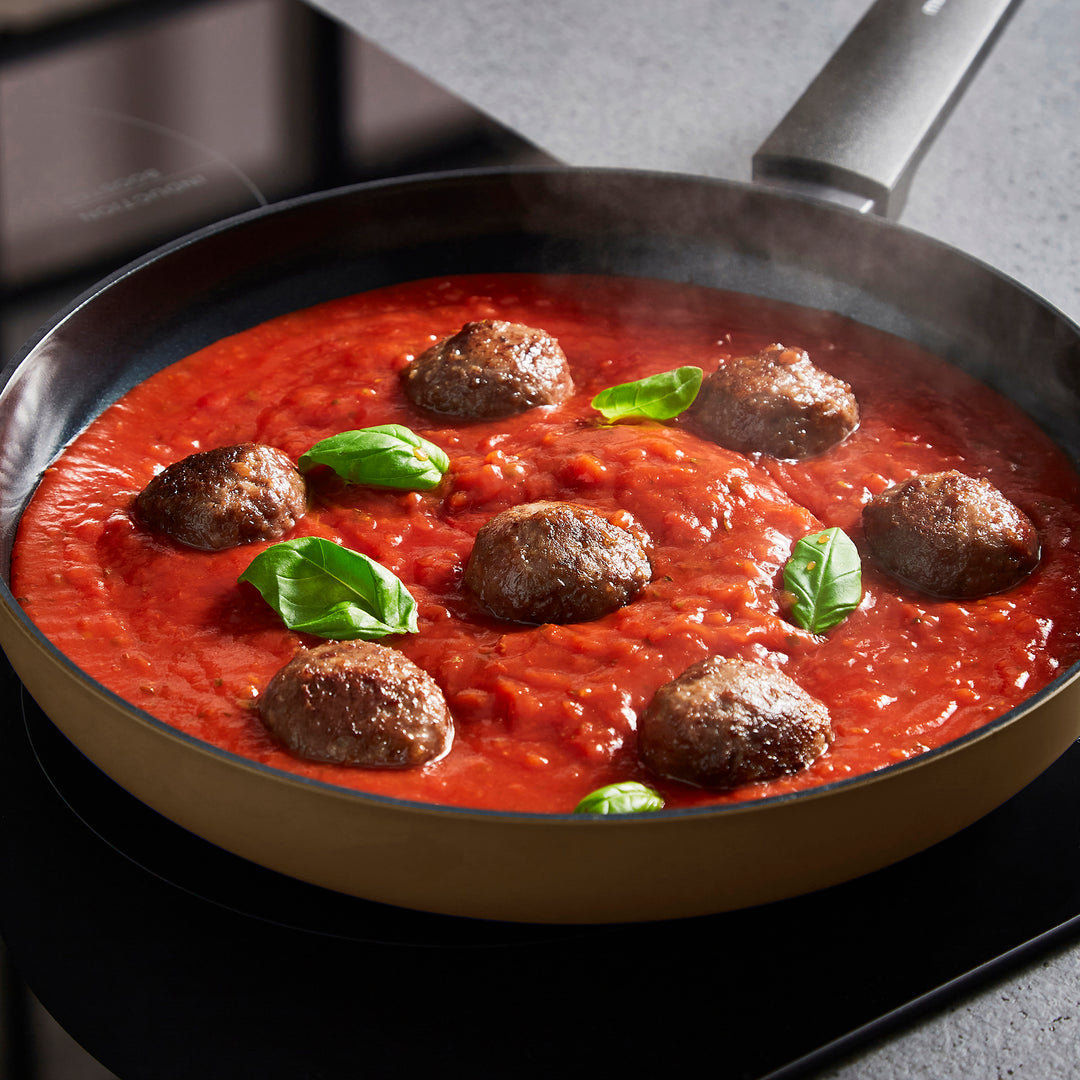 5 Piece Recycled Aluminium Saucepan Set - Cream