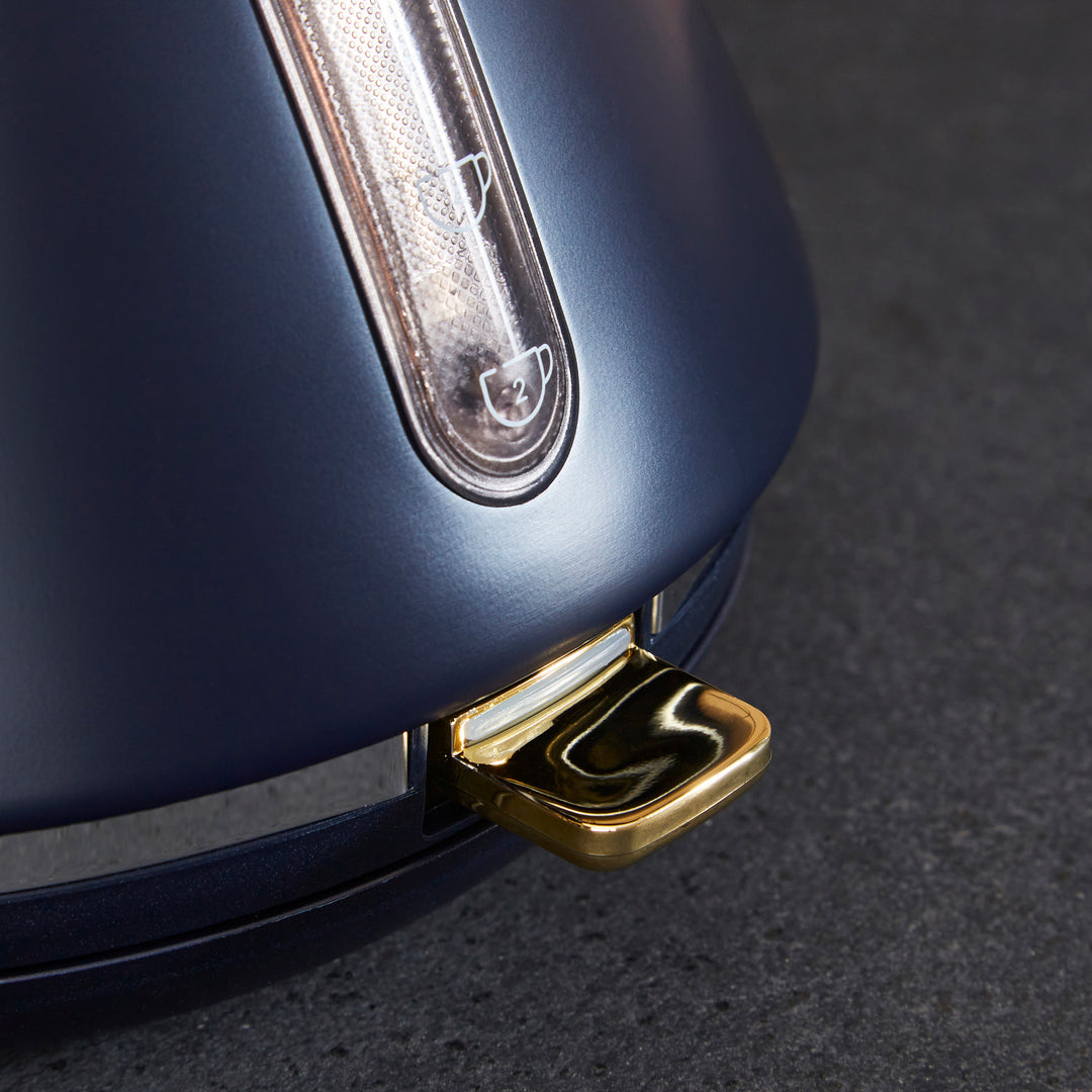 Accents Gold Pyramid Kettle - Navy