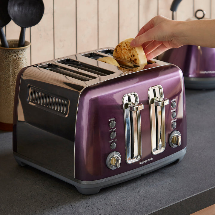 Accents 4-Slice Toaster - Purple