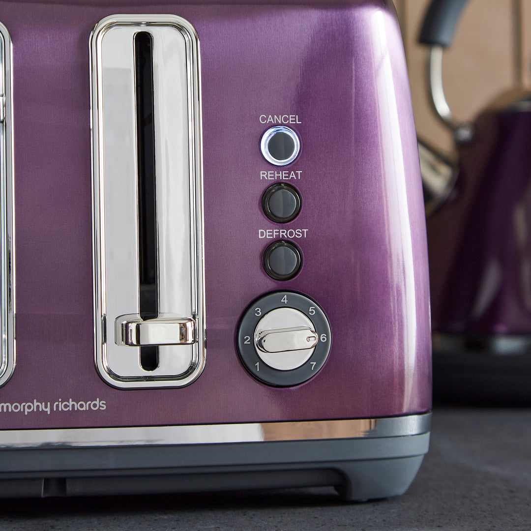 Accents 4-Slice Toaster - Purple