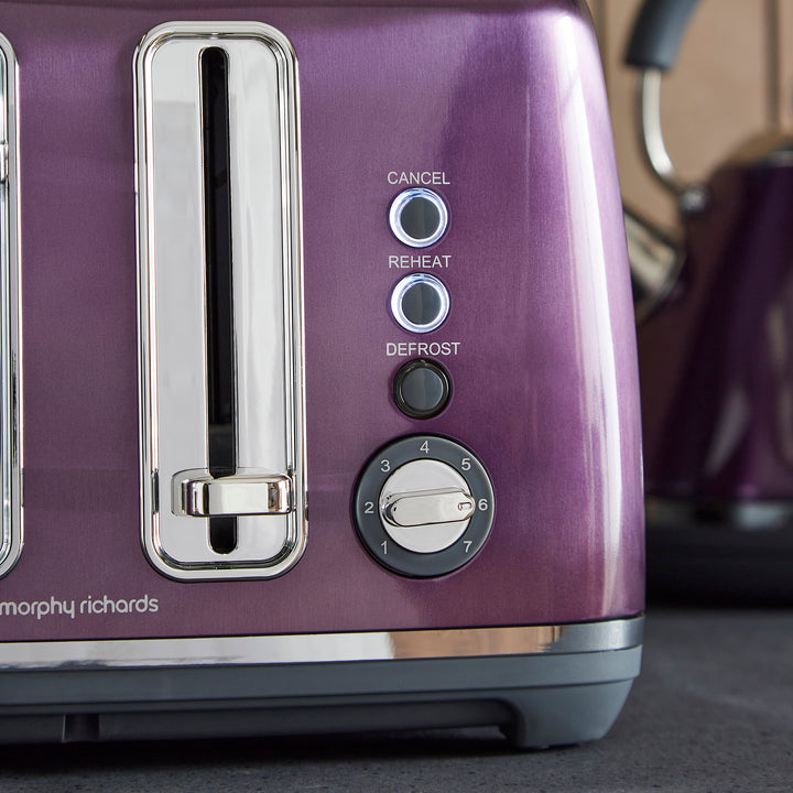 Accents Purple Kettle and Toaster Set
