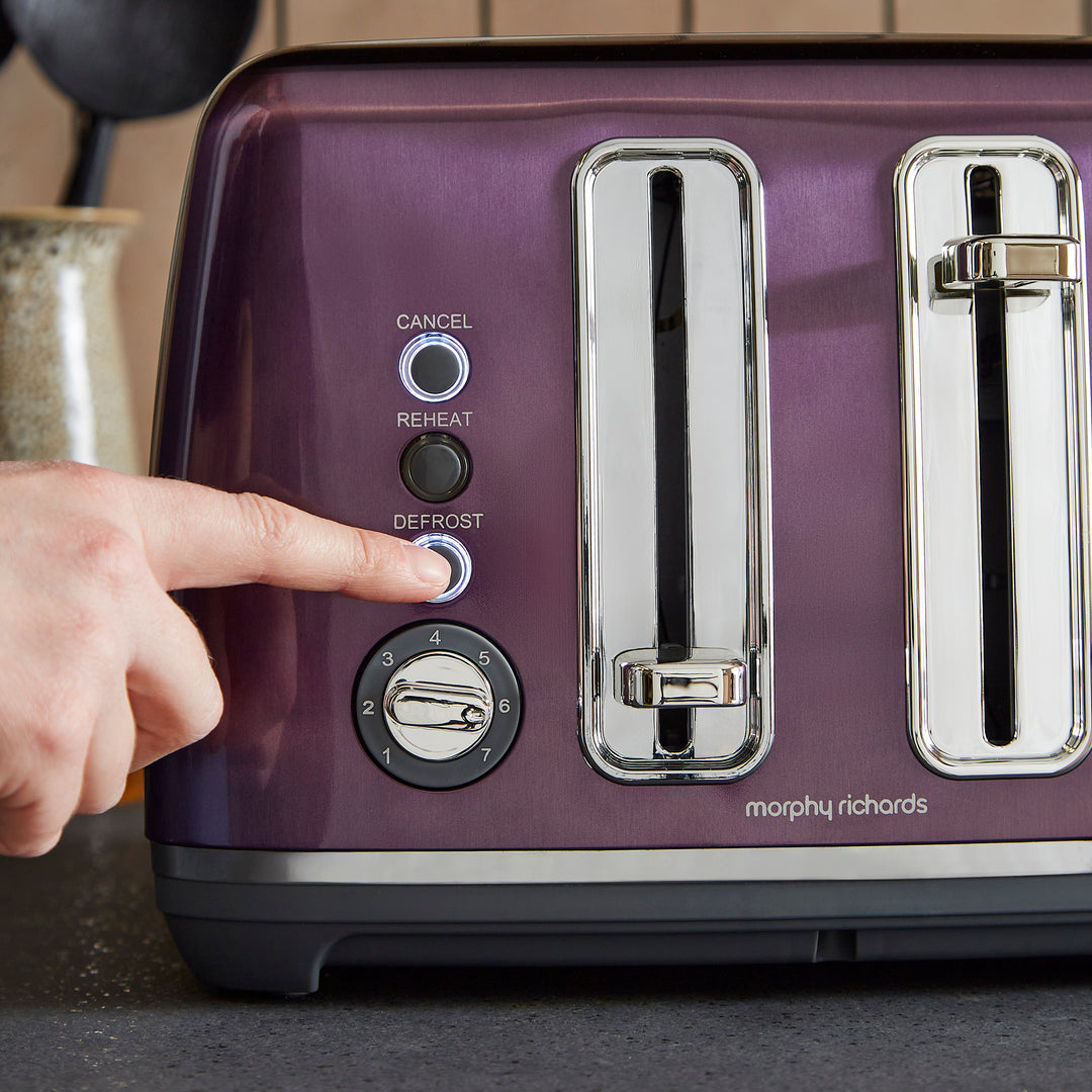 Accents 4-Slice Toaster - Purple