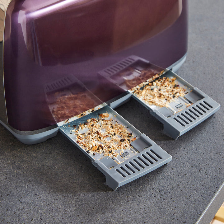 Accents Purple Kettle and Toaster Set