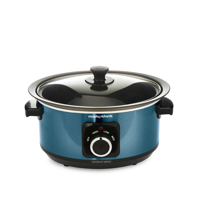 Accents Sear & Stew 3.5L Blue Slow Cooker