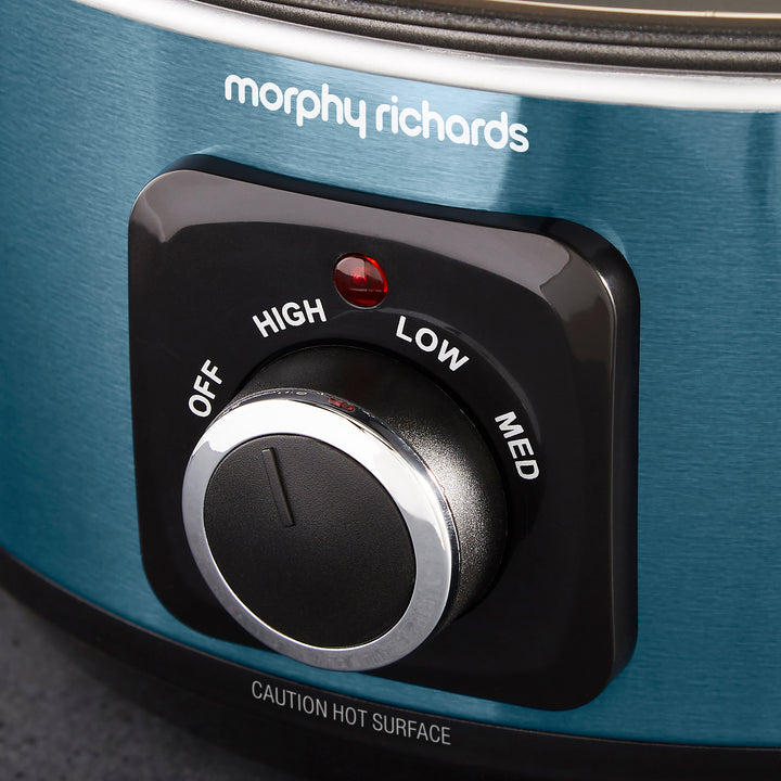 Accents Sear & Stew 3.5L Blue Slow Cooker