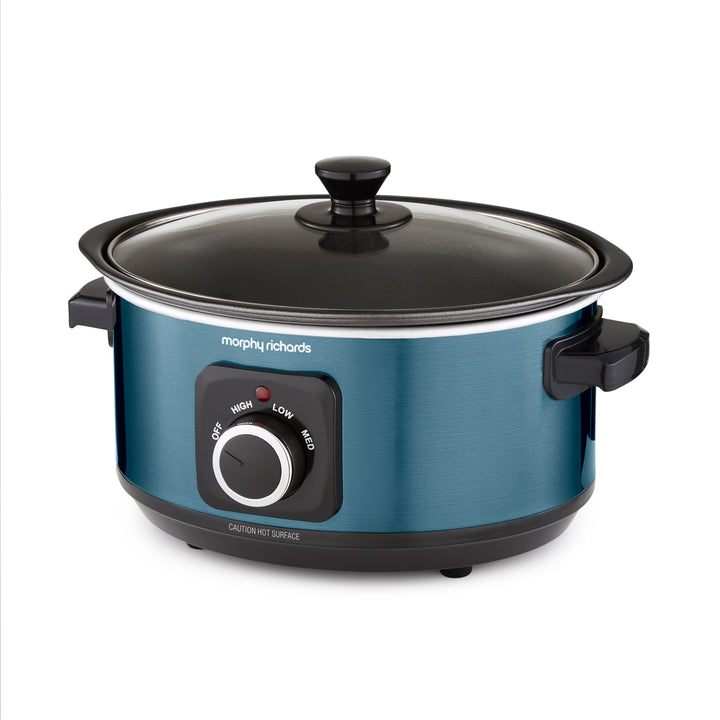 Accents Sear & Stew 3.5L Blue Slow Cooker