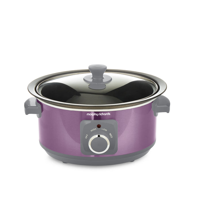 Accents Sear & Stew 3.5L Purple Slow Cooker