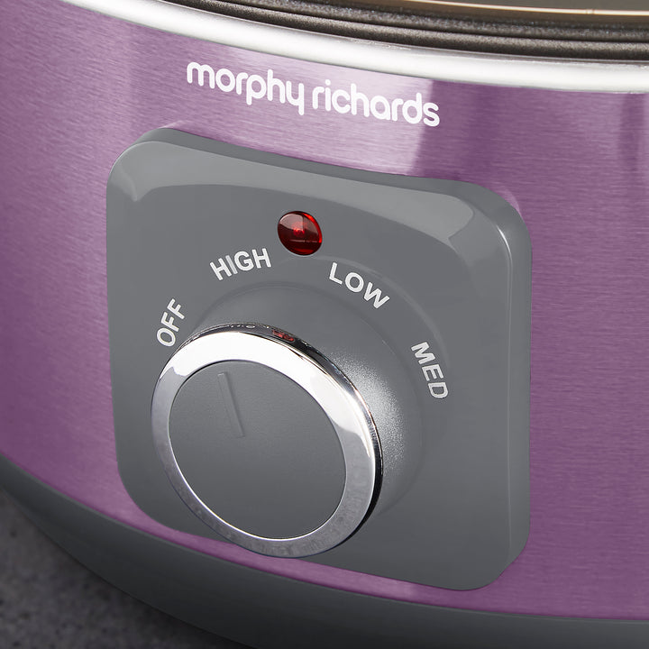 Accents Sear & Stew 3.5L Purple Slow Cooker