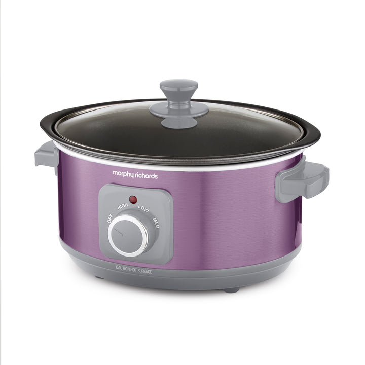 Accents Sear & Stew 3.5L Purple Slow Cooker