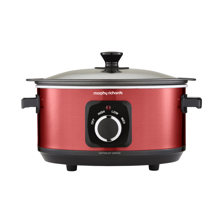 Accents Sear & Stew 3.5L Red Slow Cooker