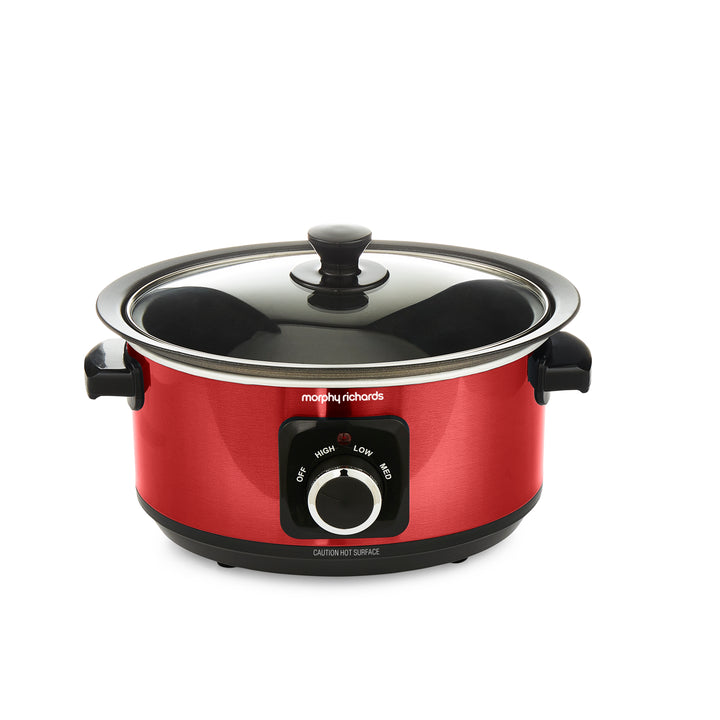 Accents Sear & Stew 3.5L Red Slow Cooker